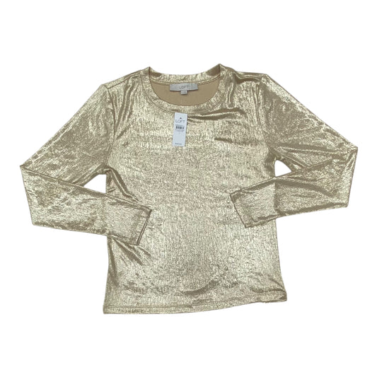 Top Ls By Loft In Gold, Size:S