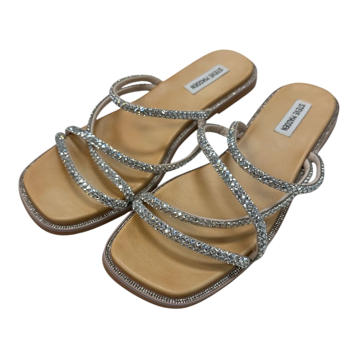 Sandals Flats By Steve Madden In Tan, Size:10