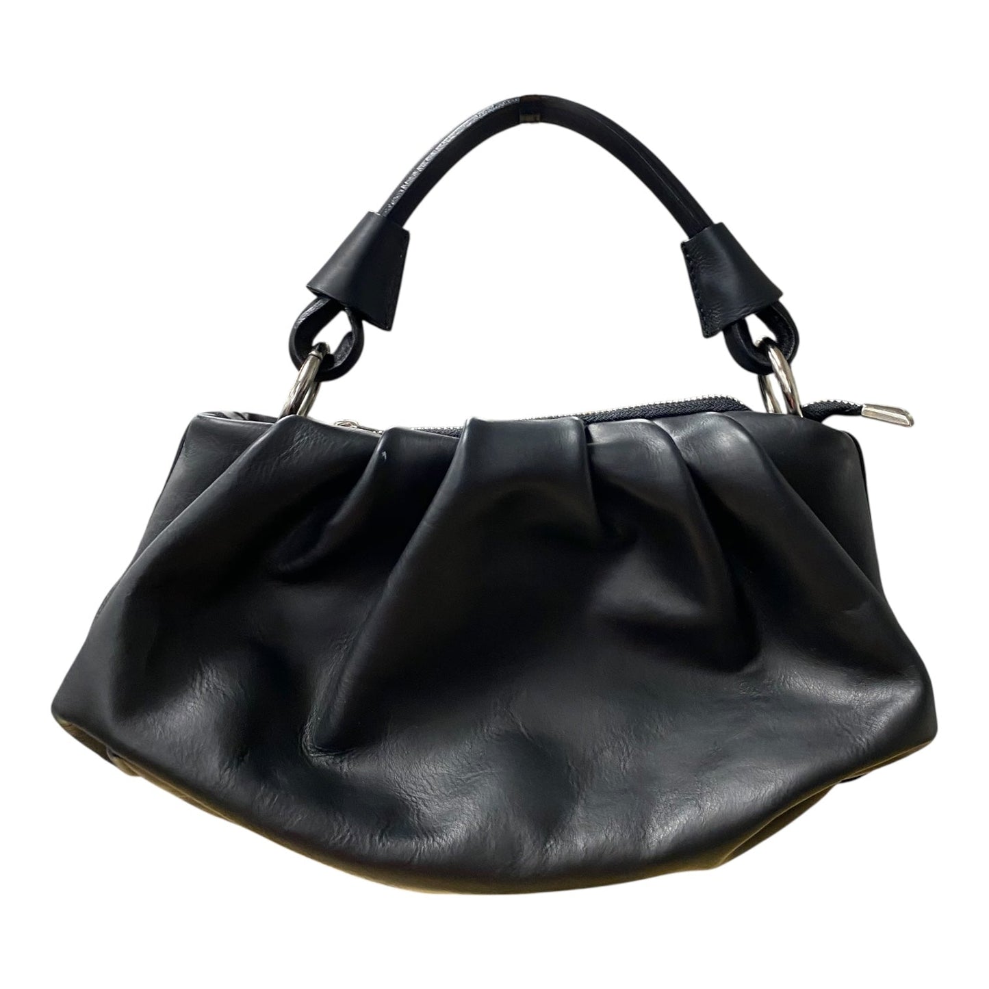 Handbag Leather By Cme In Black, Size:Medium