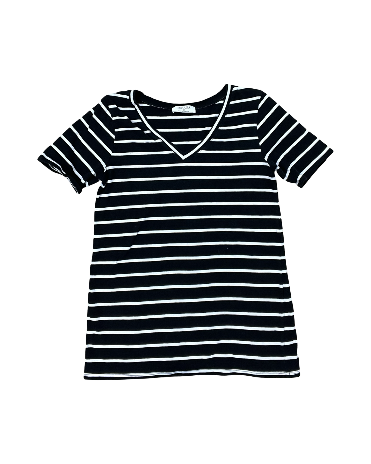 Top Ss By Zenana In Black & White, Size:M