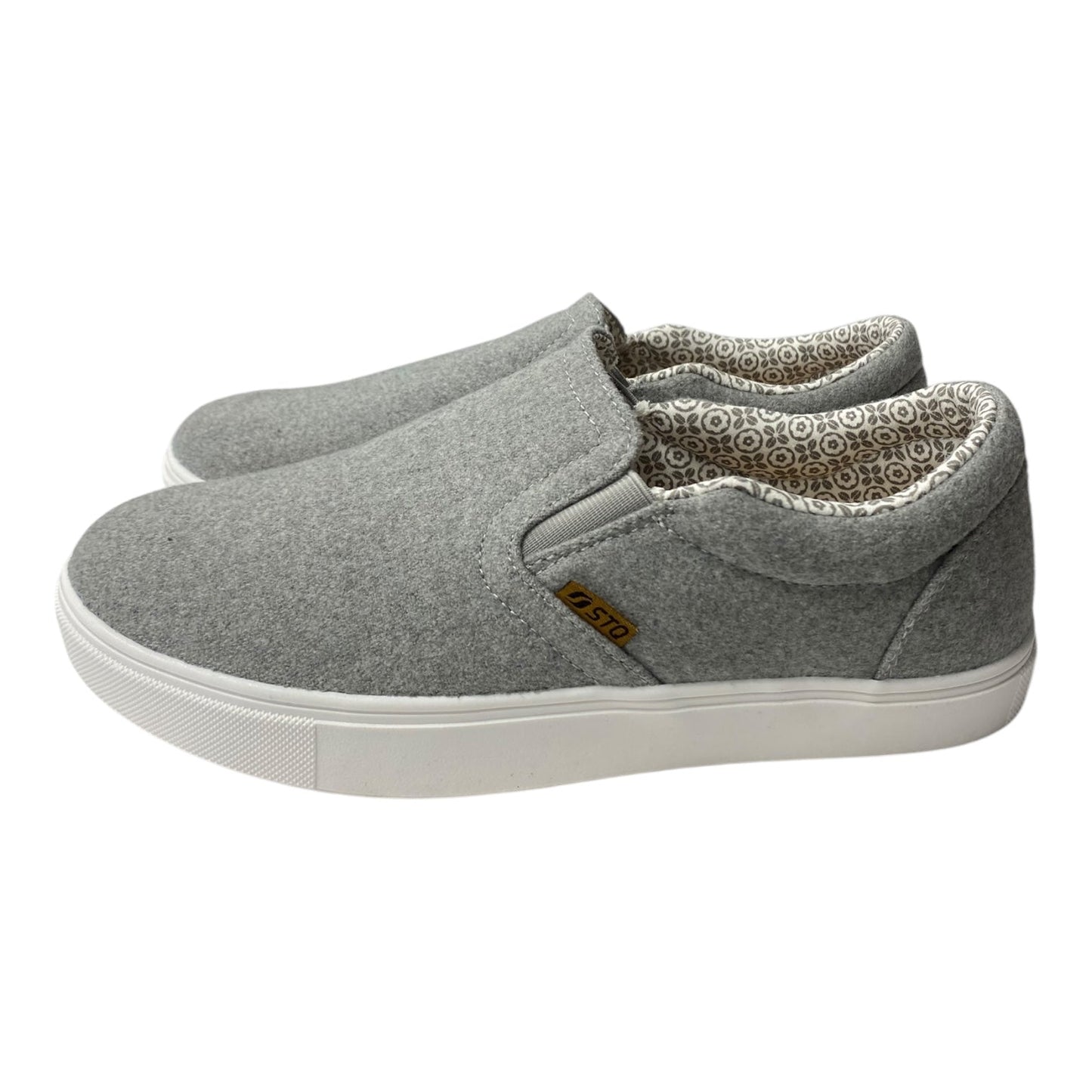 Shoes Flats By Clothes Mentor In Grey, Size:9