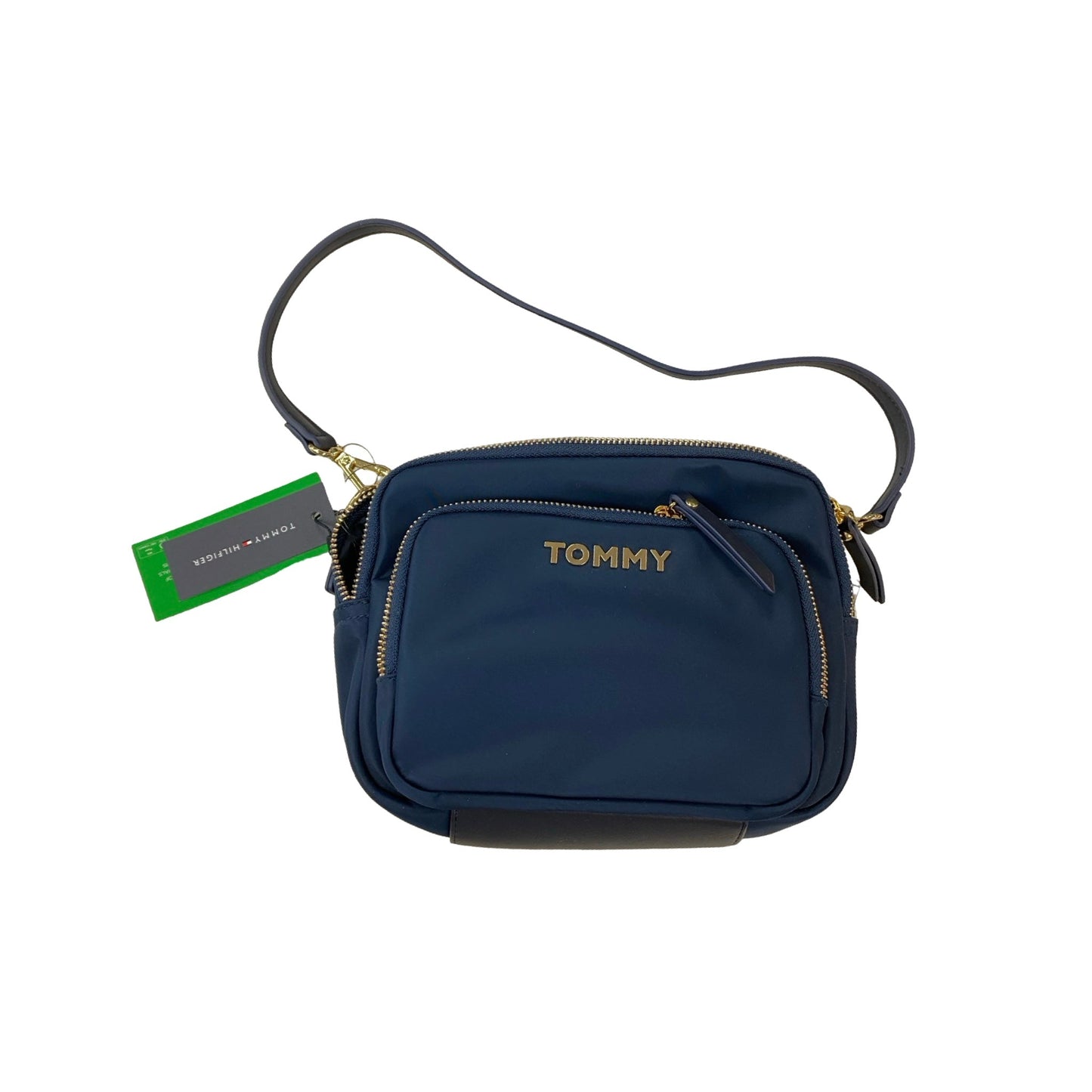 Handbag By Tommy Hilfiger In Navy, Size:Medium