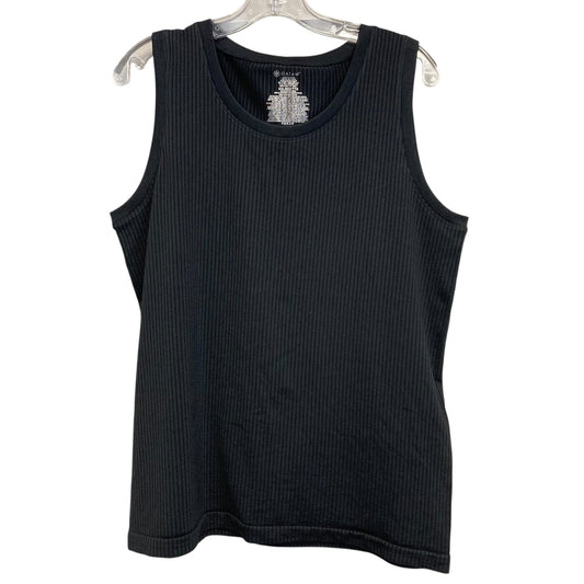 Athletic Tank Top By Gaiam In Black, Size:2X