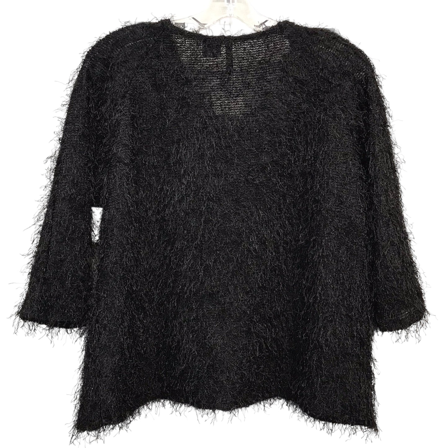 Sweater Cardigan By New Directions In Black, Size:L
