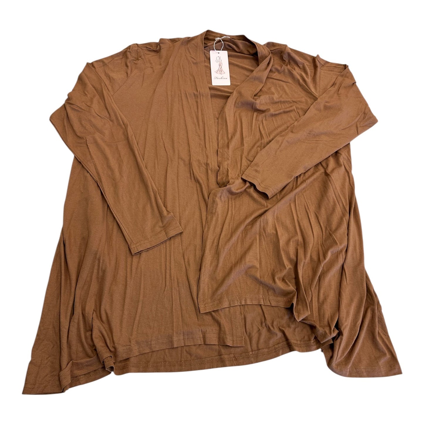 Cardigan By Clothes Mentor In Brown, Size:2X