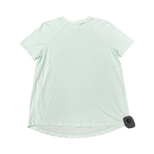 Athletic Top Ss By Lululemon In Teal, Size:M