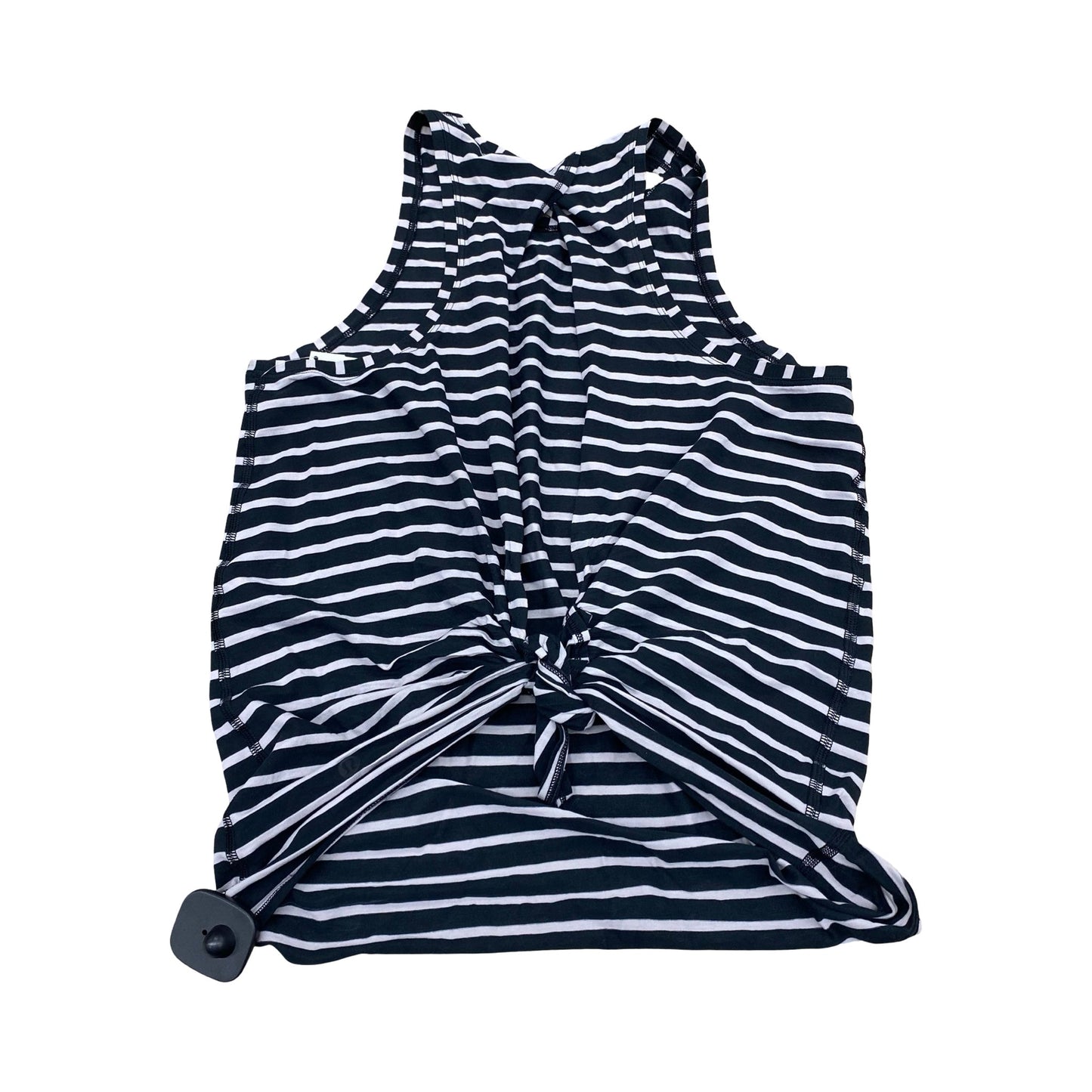 Athletic Tank Top By Lululemon In Black & Grey, Size:8