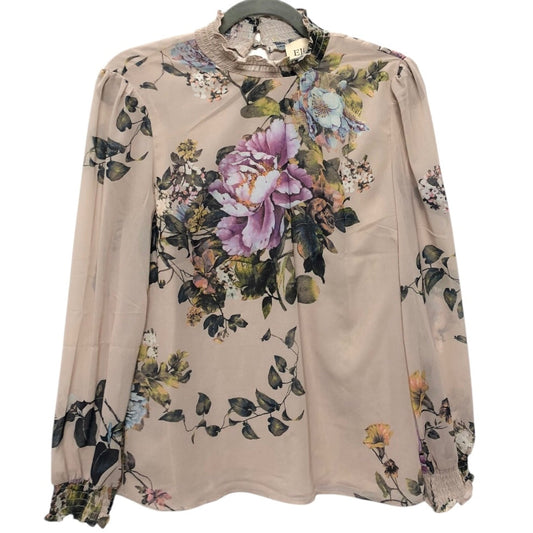 Blouse Ls By Elie Tahari In Floral Print, Size:S