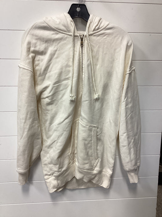 Sweatshirt Hoodie By American Eagle In Cream, Size:S