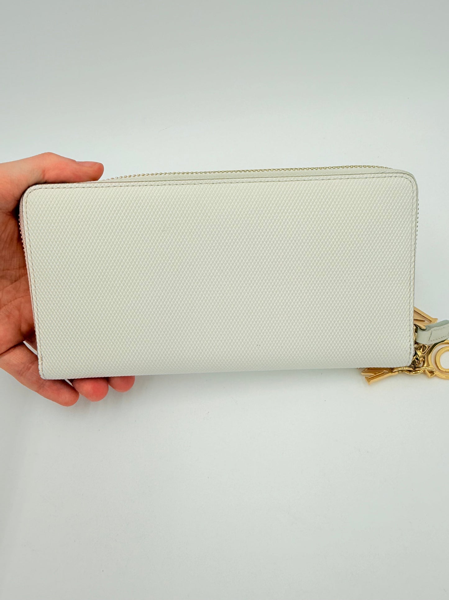 Wallet Luxury Designer By Mcm In White, Size:Large
