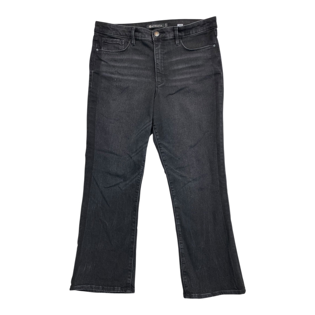 Jeans Straight By Athleta In Black Denim, Size:14