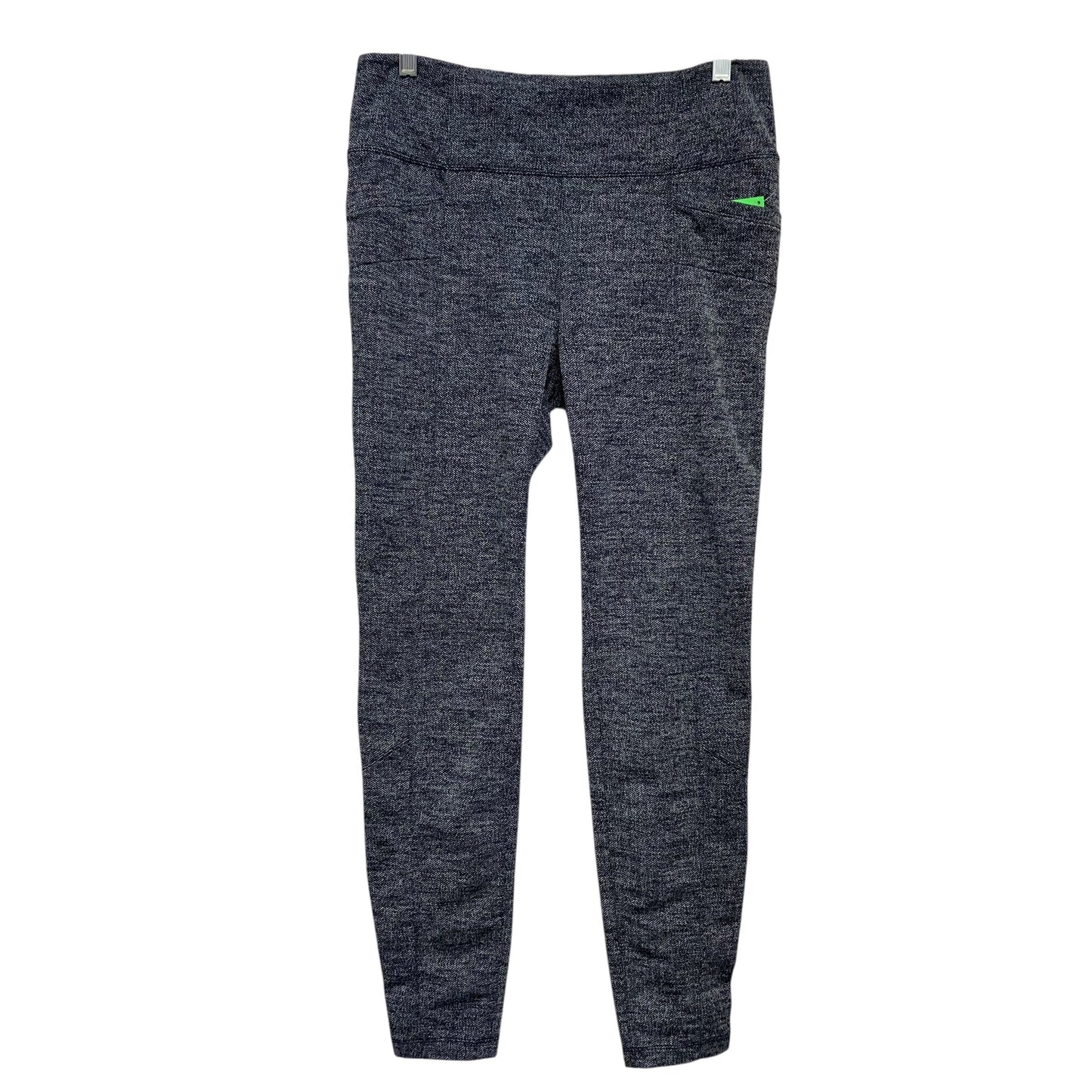 Athletic Leggings By Athleta In Blue & White, Size:L