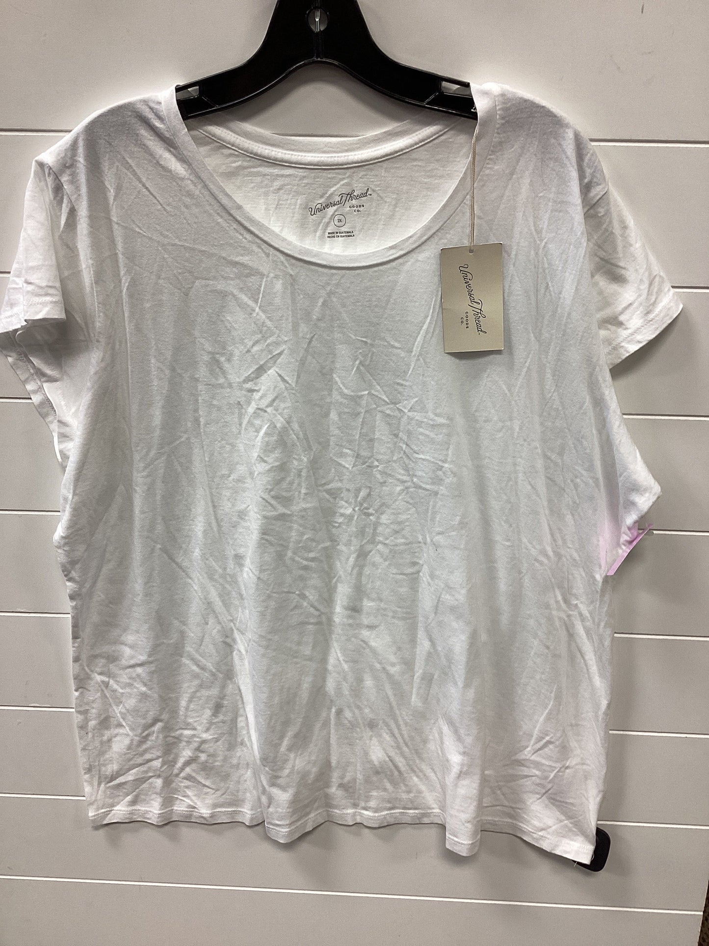 Top Ss Basic By Universal Thread In White, Size:2X
