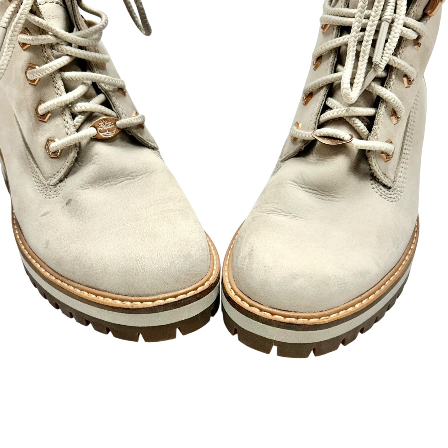 BOOTS COMBAT by TIMBERLAND In TAUPE, Size: 8