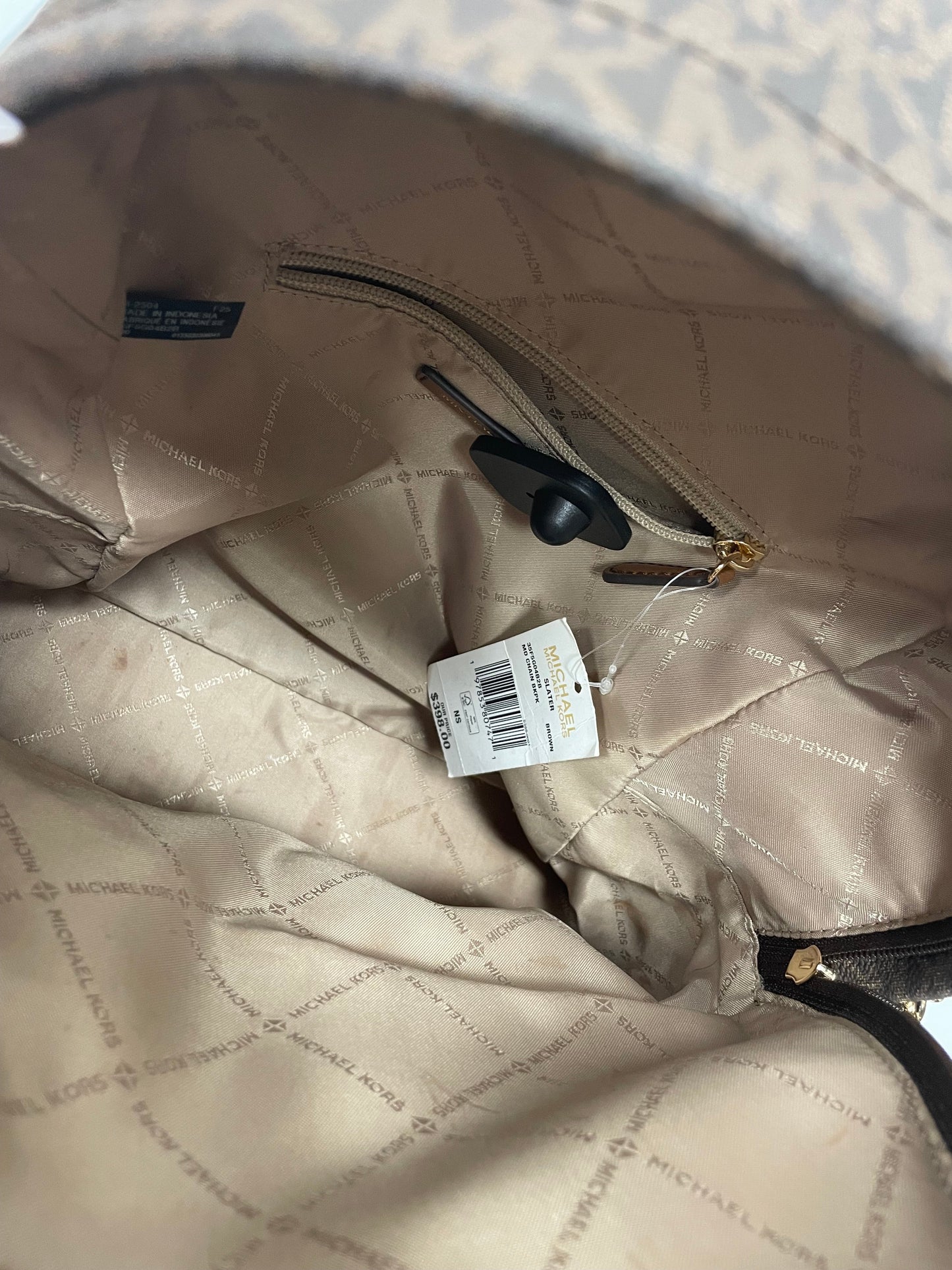 Backpack Designer By Michael Kors, Size: Medium