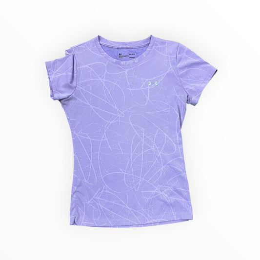 Athletic Top Ss By Under Armour In Purple, Size:M