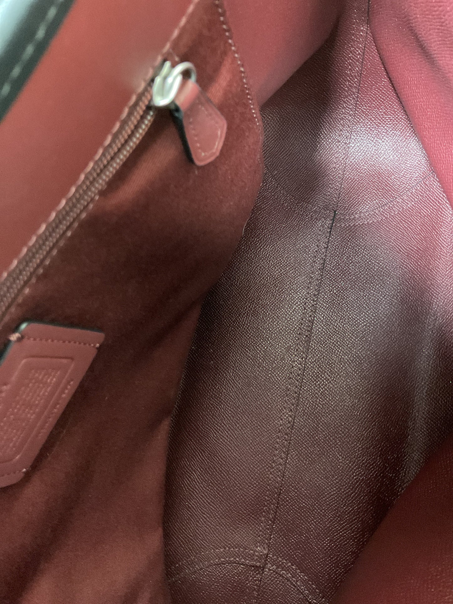 Handbag Designer By Coach In Grey, Size:Large -as is