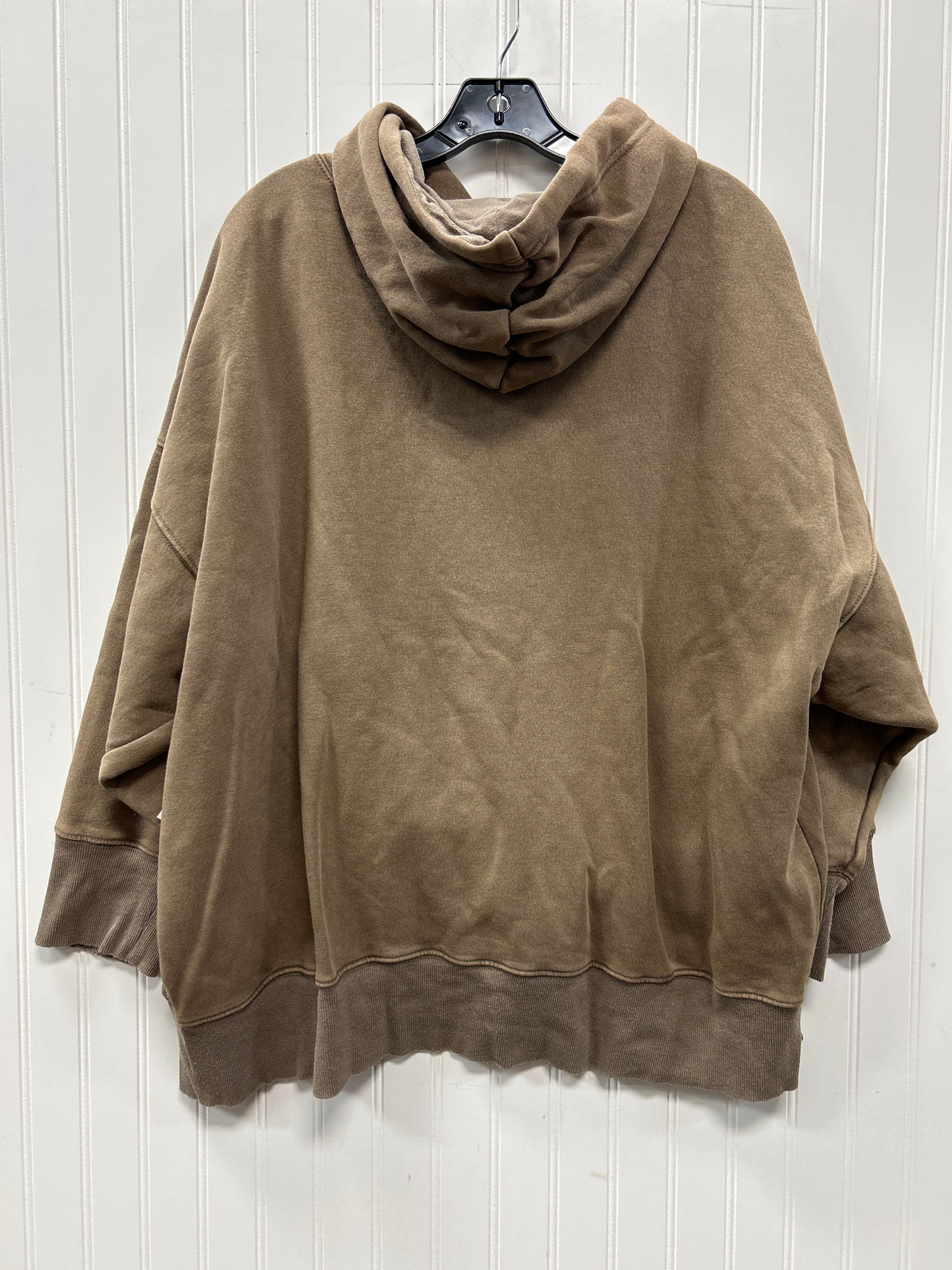 Sweatshirt Hoodie By Free People In Brown, Size:M