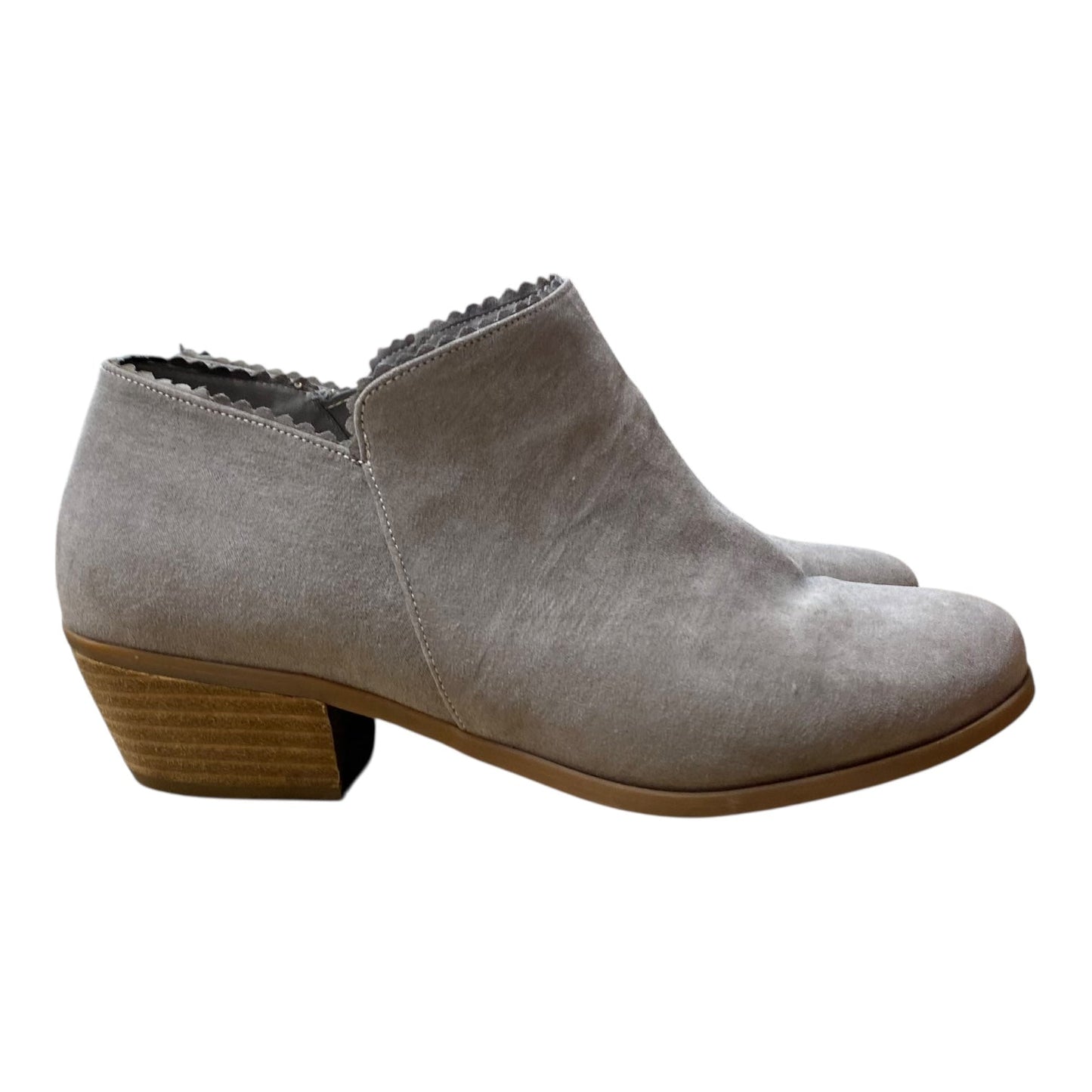 Boots Ankle Flats By Torrid In Taupe, Size:10