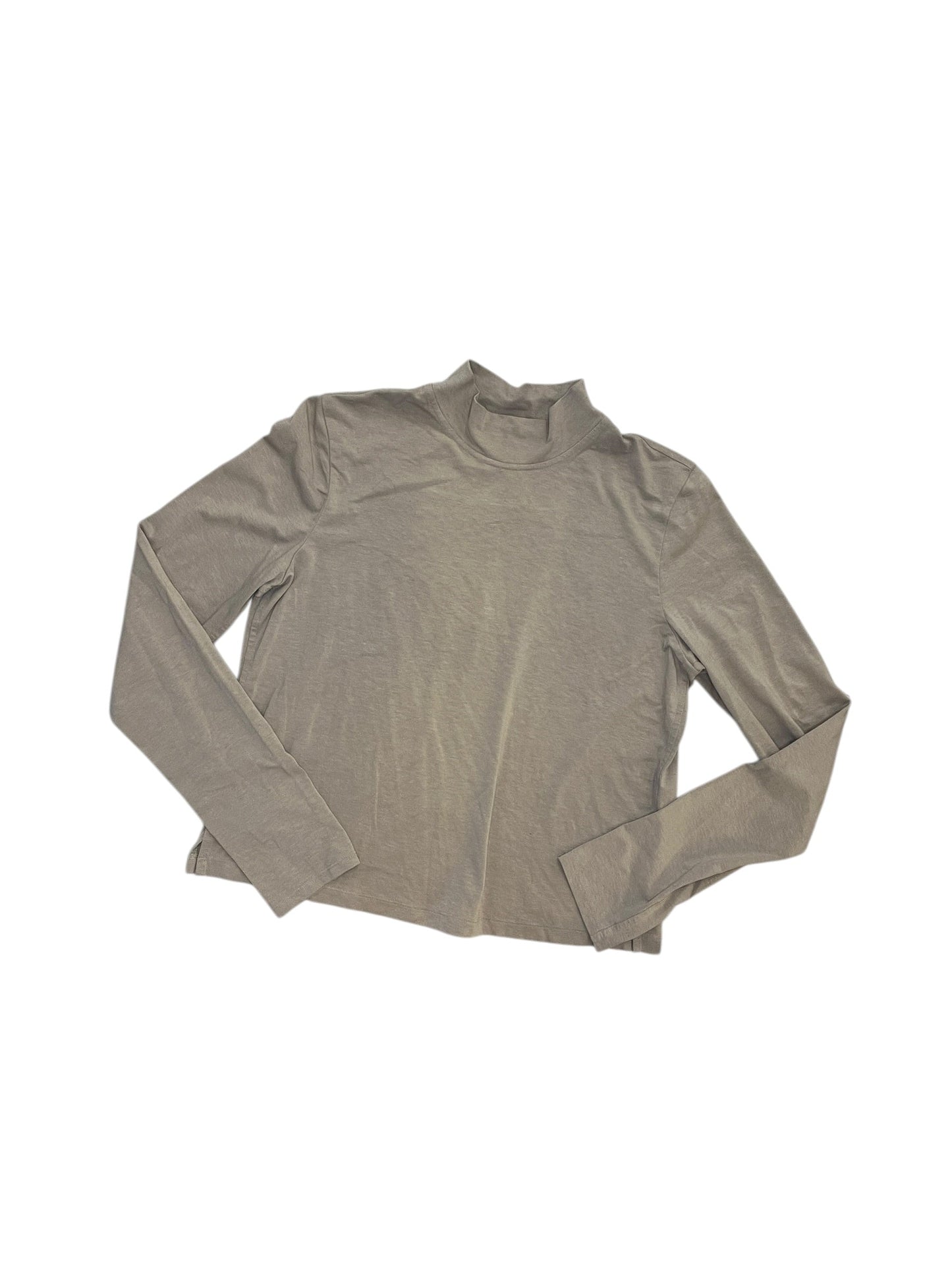 Athletic Top Ls Collar By Lululemon In Brown, Size:M
