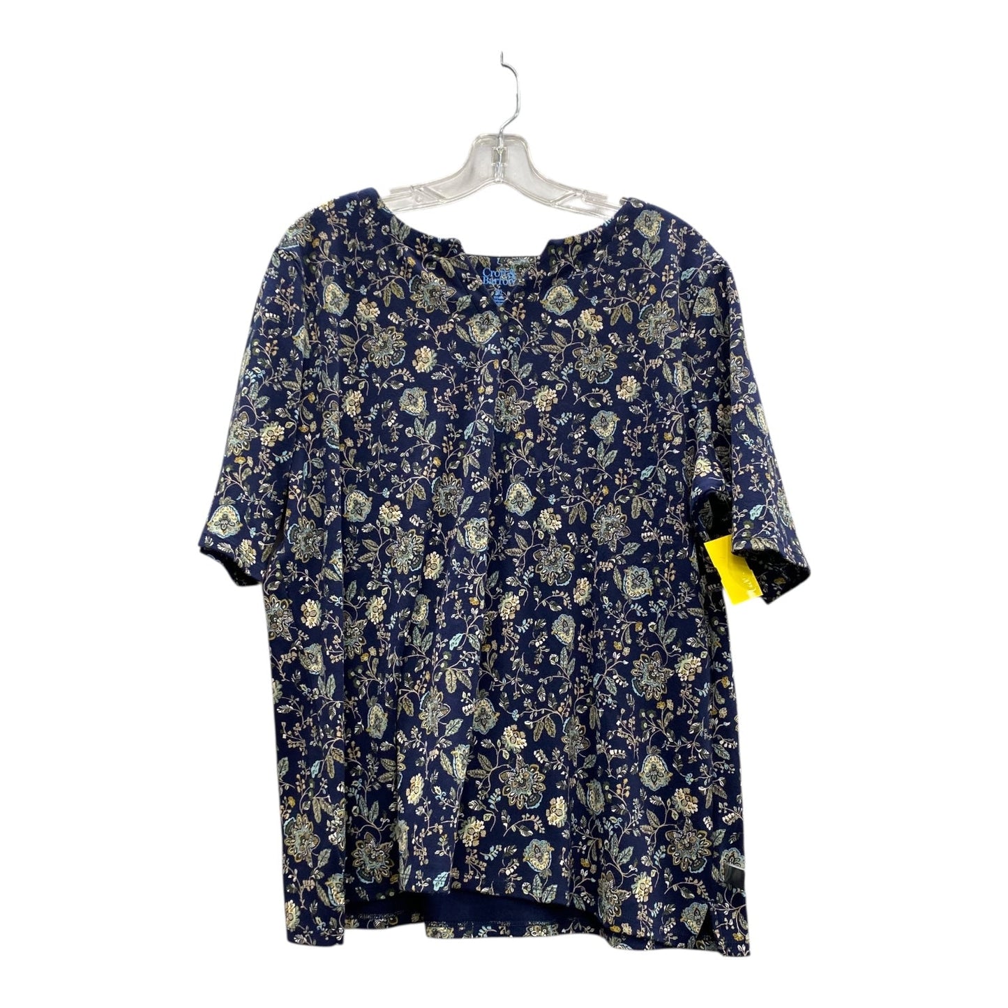 Top Ss By Croft And Barrow In Blue, Size:1X