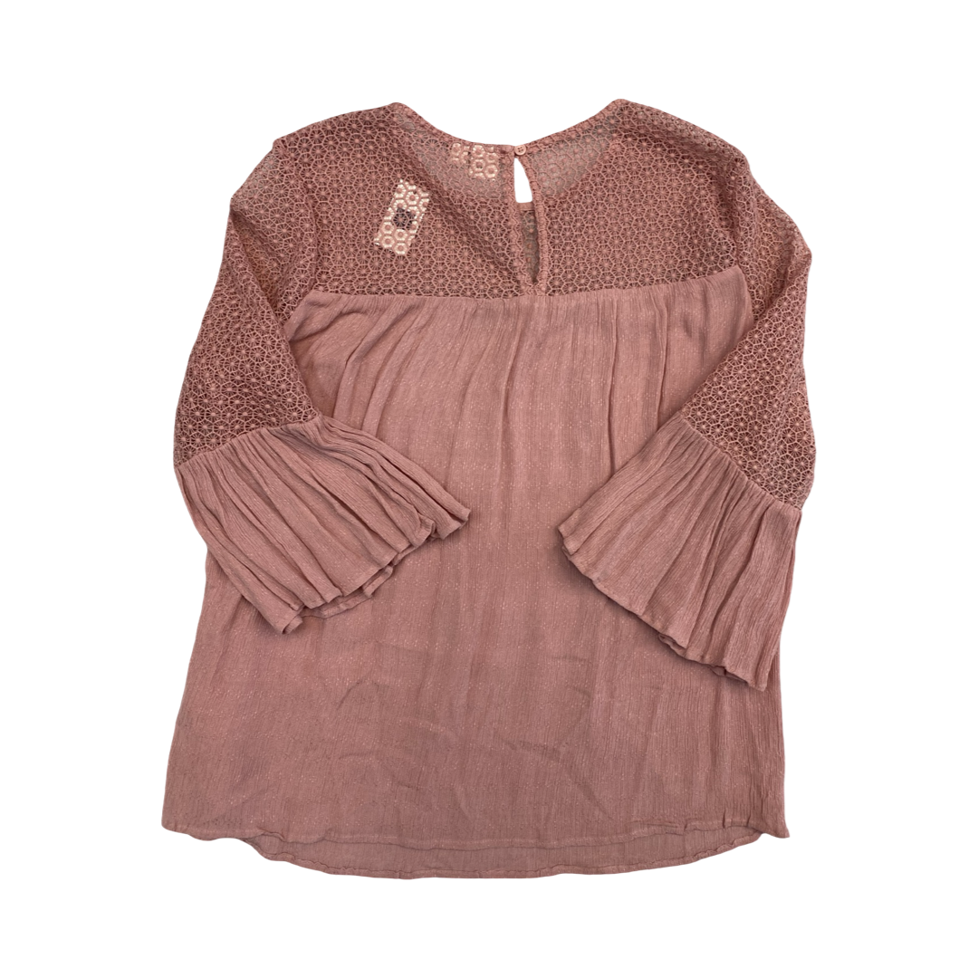 Top Ls By Gap In Pink, Size:Xs