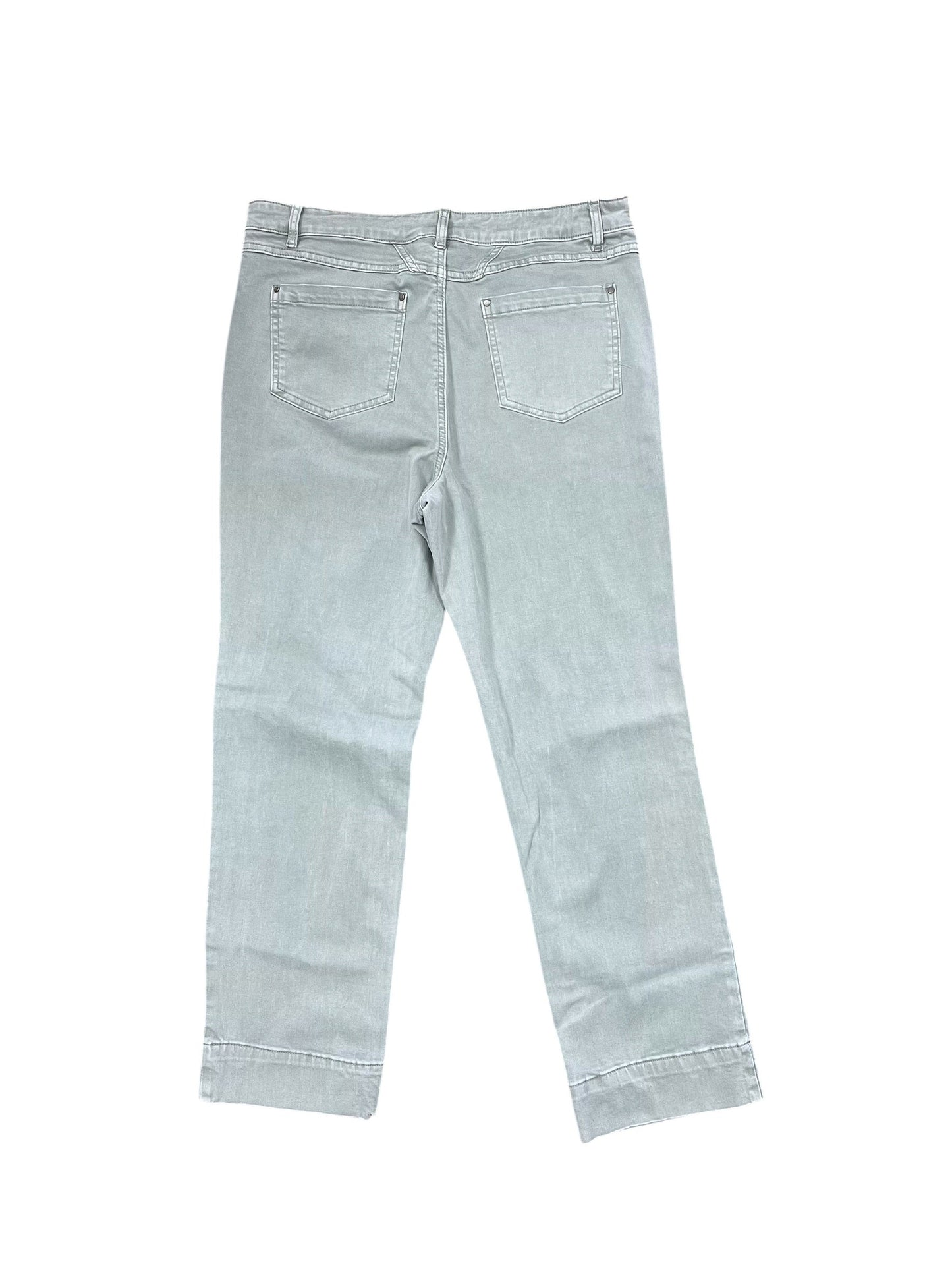 Jeans Straight By Tribal In Green, Size:14