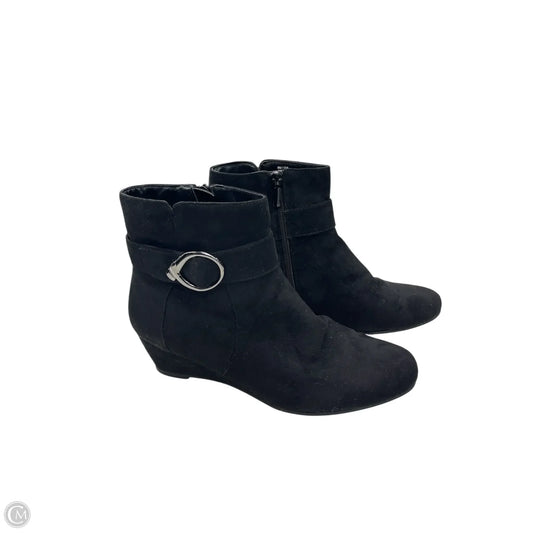 Boots Ankle Flats By Impo In Black, Size: 9