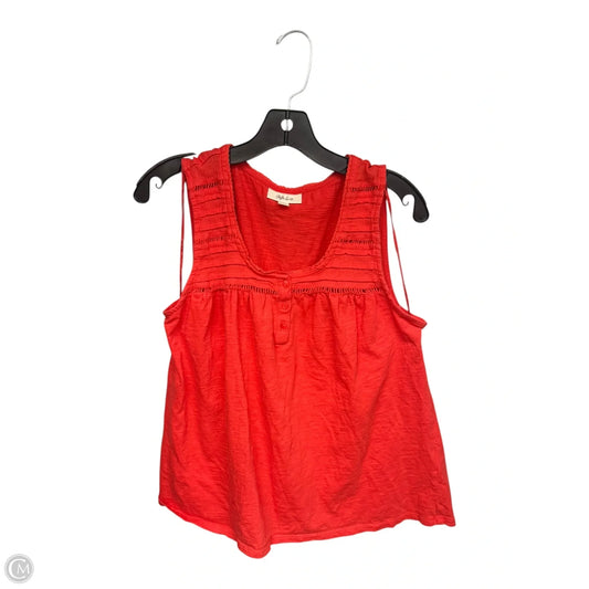 Top Sleeveless By Style And Company In Orange, Size: L