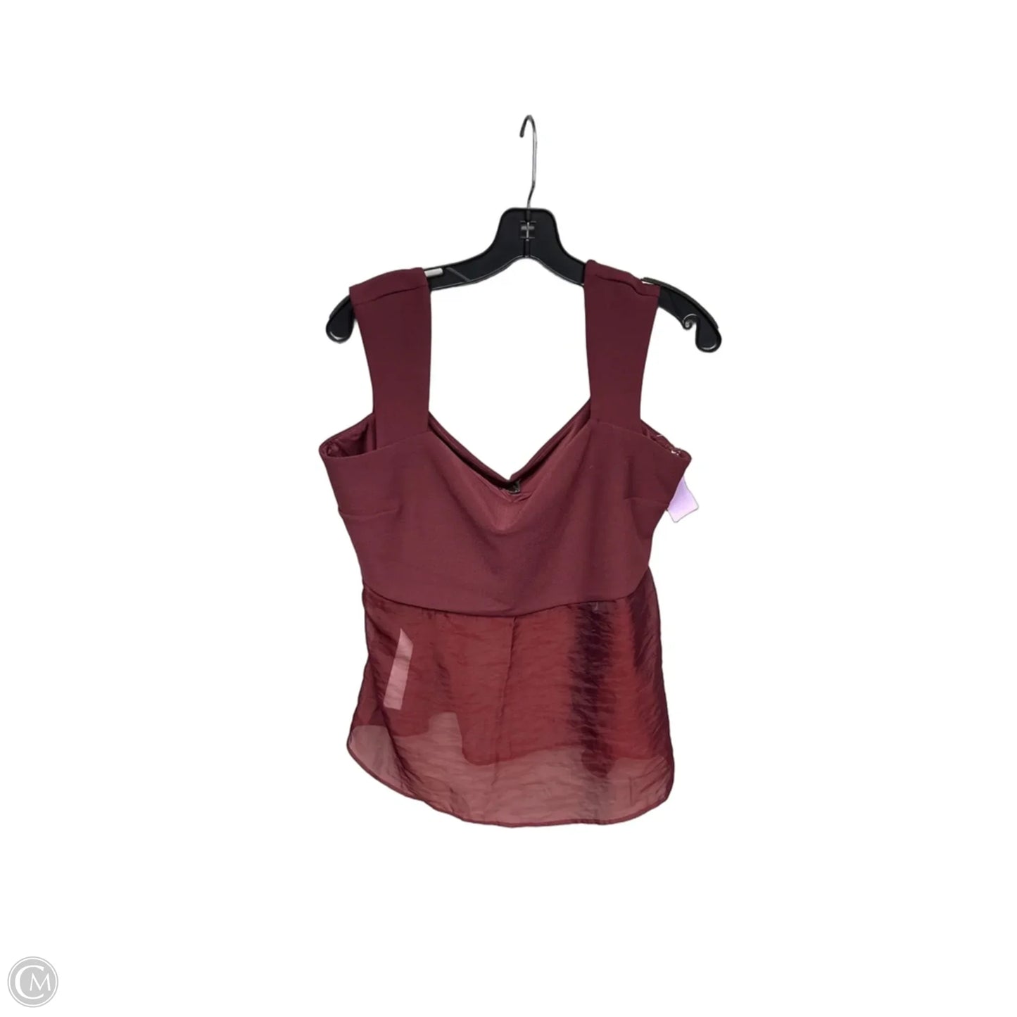 Top Sleeveless By Abercrombie And Fitch In Maroon, Size: Xl