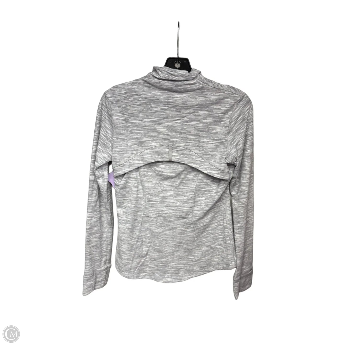 Athletic Jacket By Lululemon In Grey, Size: 8