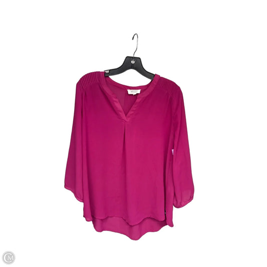 Top Long Sleeve By Clothes Mentor In Pink, Size: L