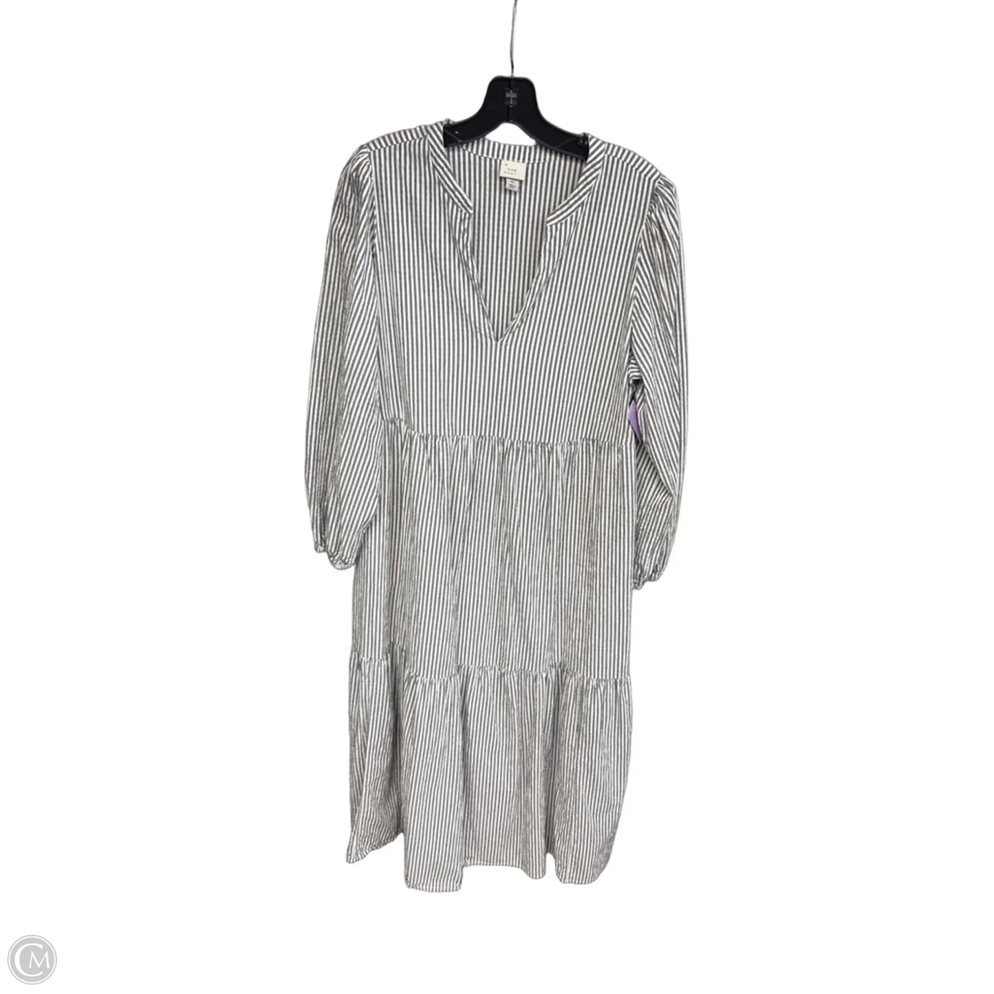 Dress Casual Maxi By A New Day In Striped Pattern, Size: Xl
