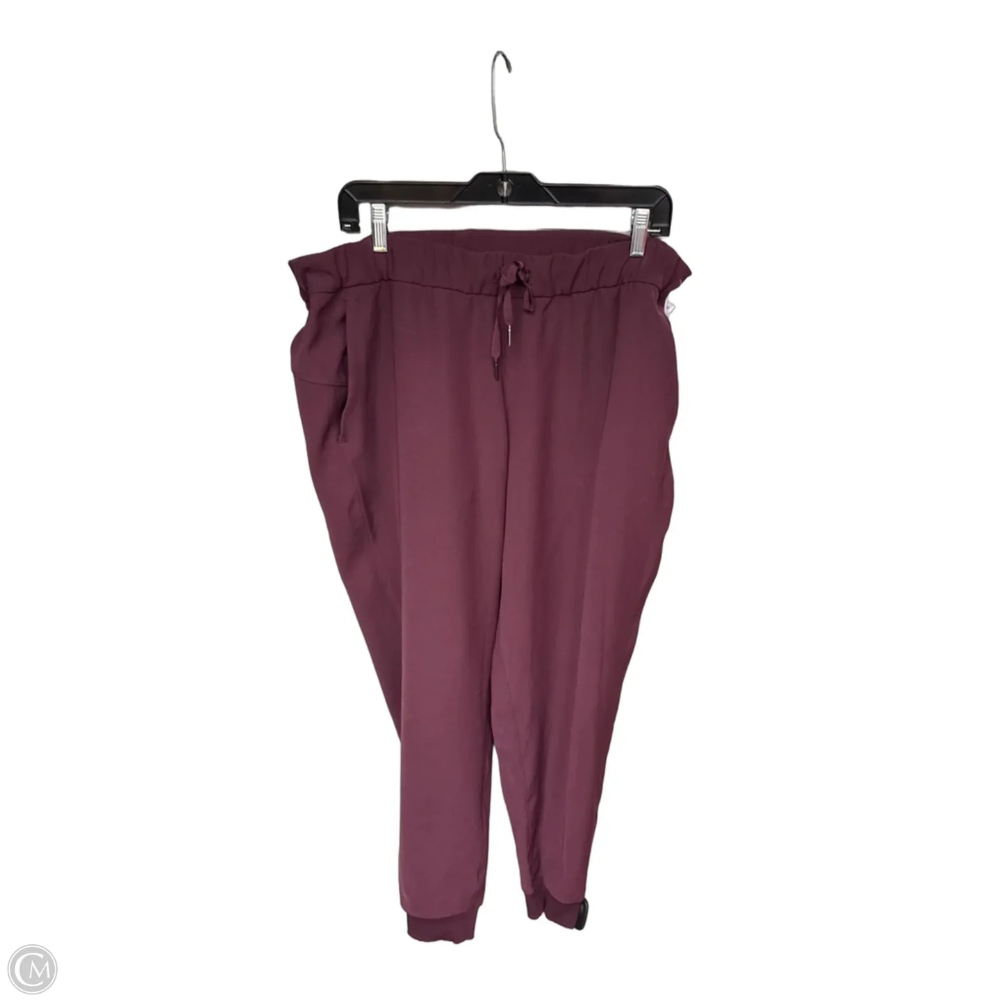 Athletic Pants By Lululemon In Maroon, Size: 12