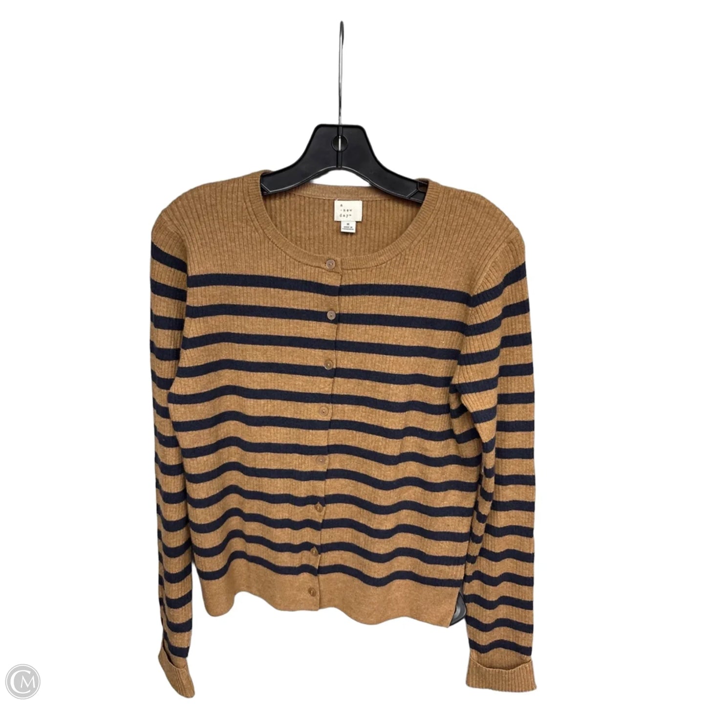 Cardigan By A New Day In Striped Pattern, Size: M