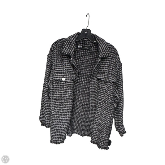 Blazer By Zara In Black & White, Size: M