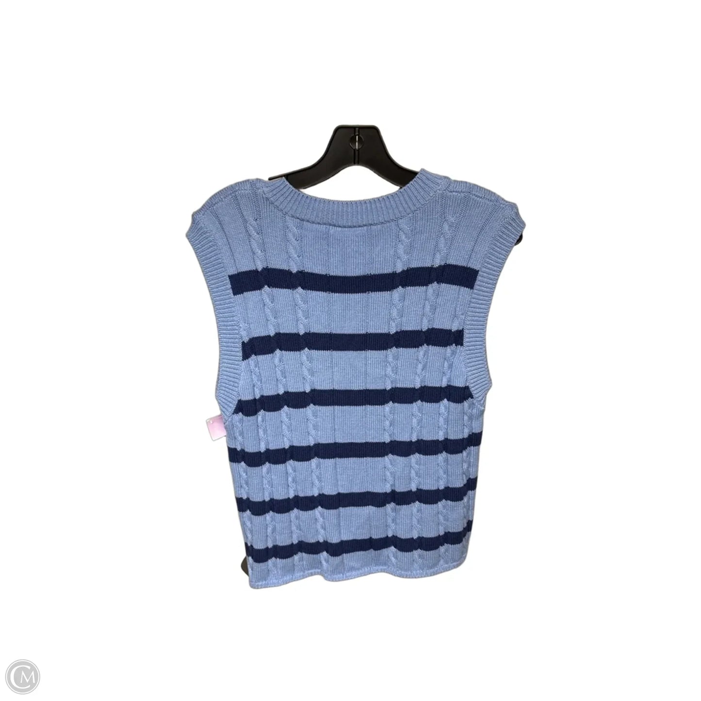 Vest Sweater By Zara In Blue, Size: L
