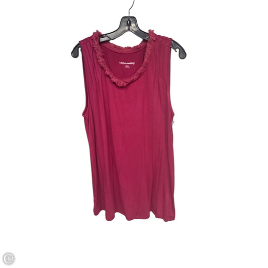 Top Sleeveless By Soft Surroundings In Maroon, Size: Xl