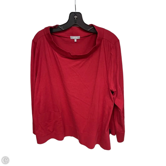 Top Long Sleeve By Habitat In Red, Size: Xl