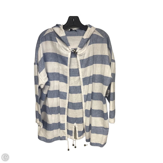 Cardigan By Charlie B In Blue & White, Size: L