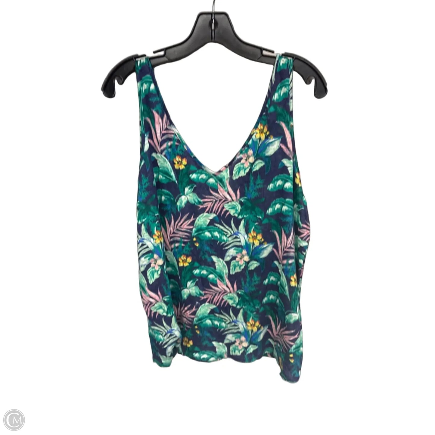 Tank Top By Loft In Tropical Print, Size: L