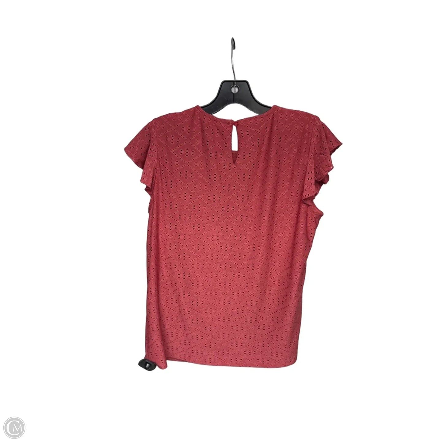Top Short Sleeve By Adrianna Papell In Red, Size: S