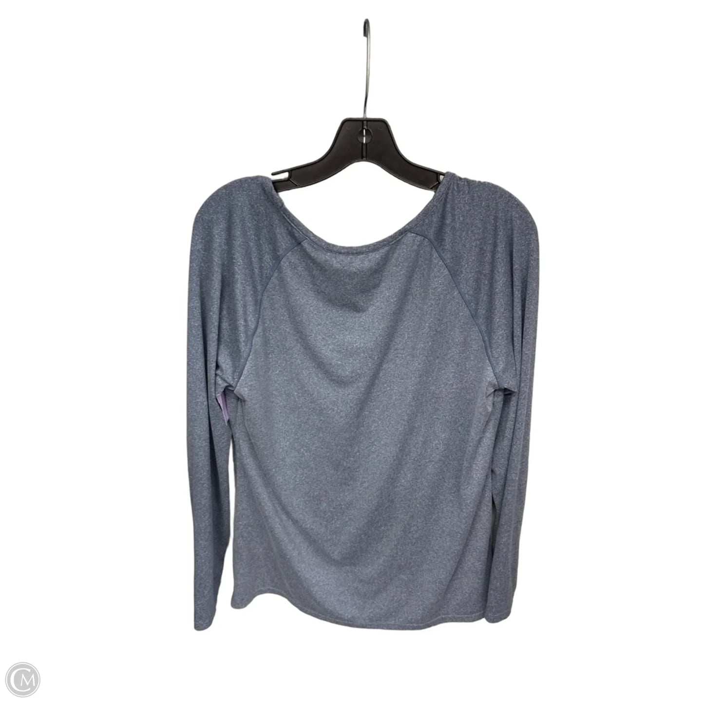 Athletic Top Long Sleeve Collar By Clothes Mentor In Blue, Size: Xl