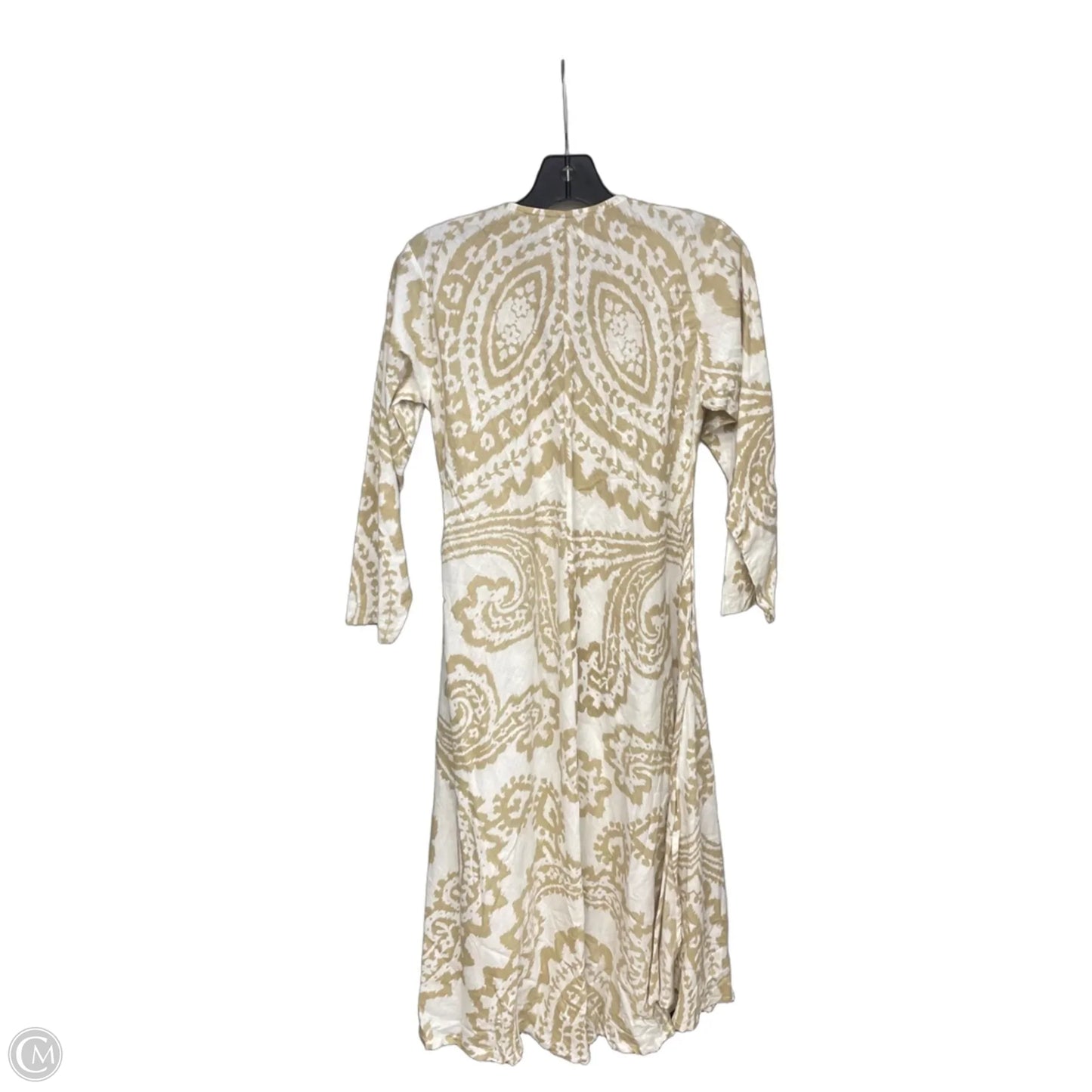 Dress Casual Maxi By At Last In Tan & White, Size: S