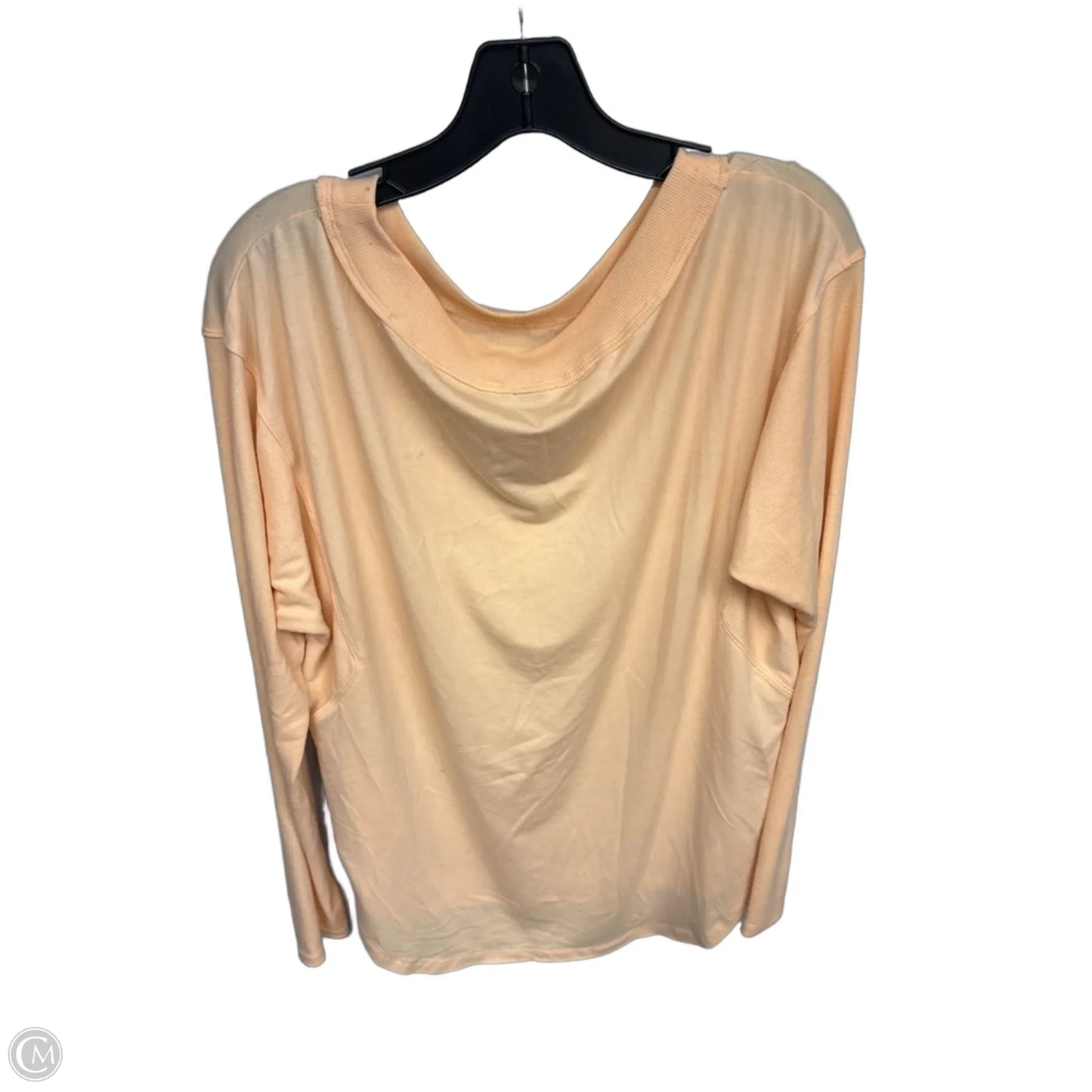 Athletic Top Long Sleeve Crewneck By Joy Lab In Peach, Size: M