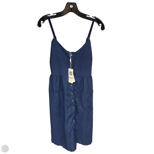 Dress Casual Midi By Angashion In Navy, Size: S