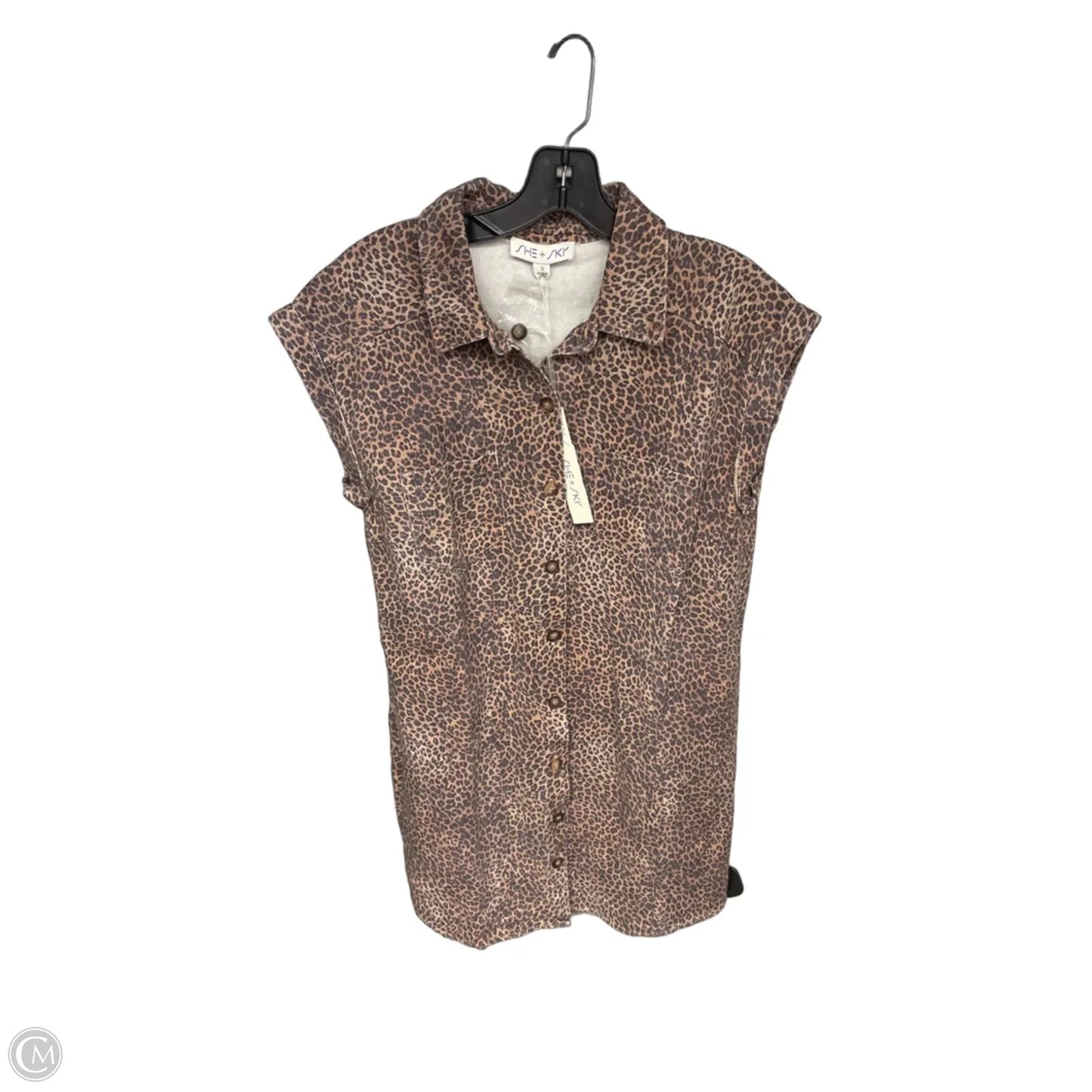 Dress Casual Midi By She + Sky In Animal Print, Size: S
