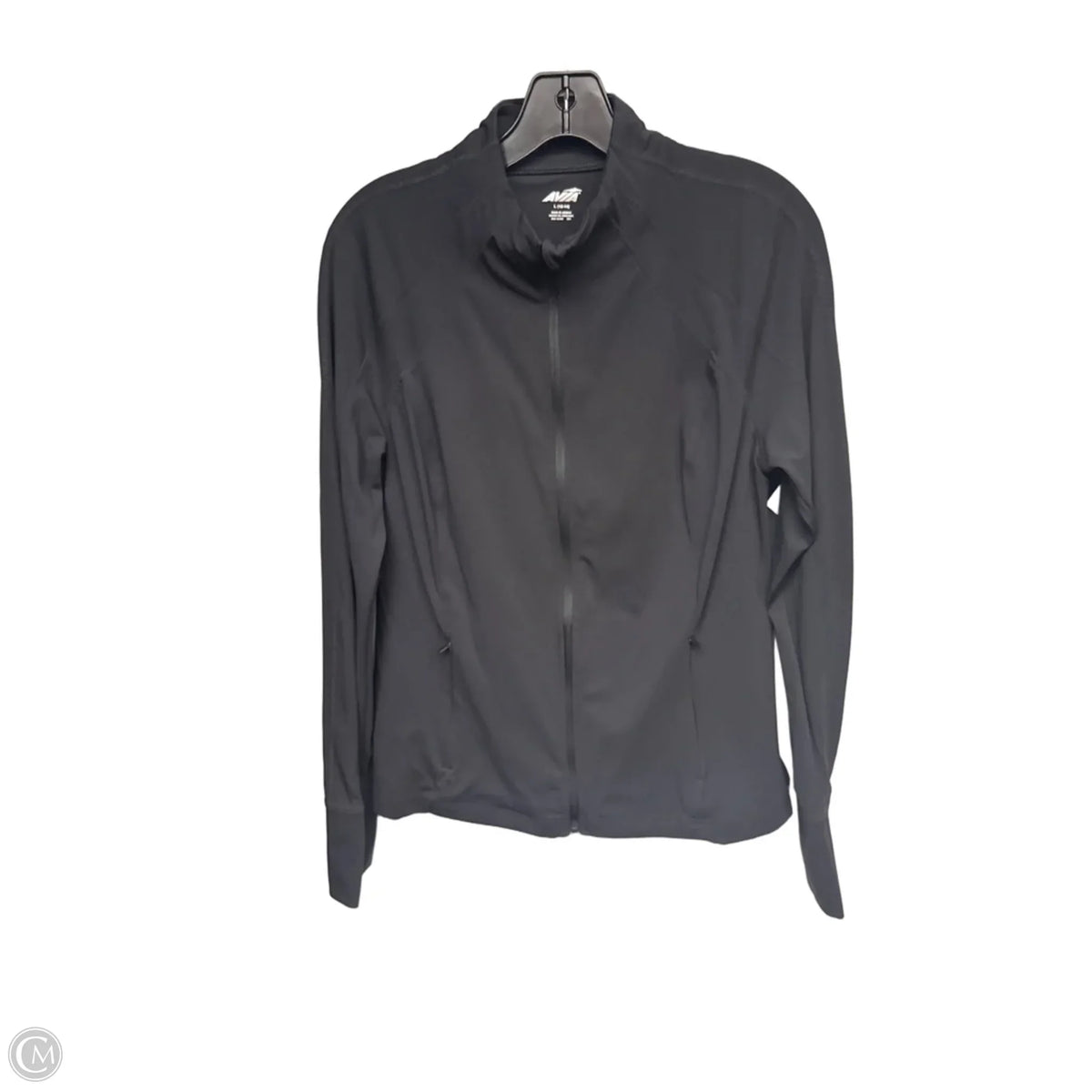 Athletic Jacket By Avia In Black, Size: L