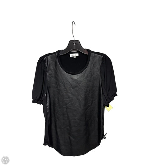 Top Short Sleeve By Another Love In Black, Size: S