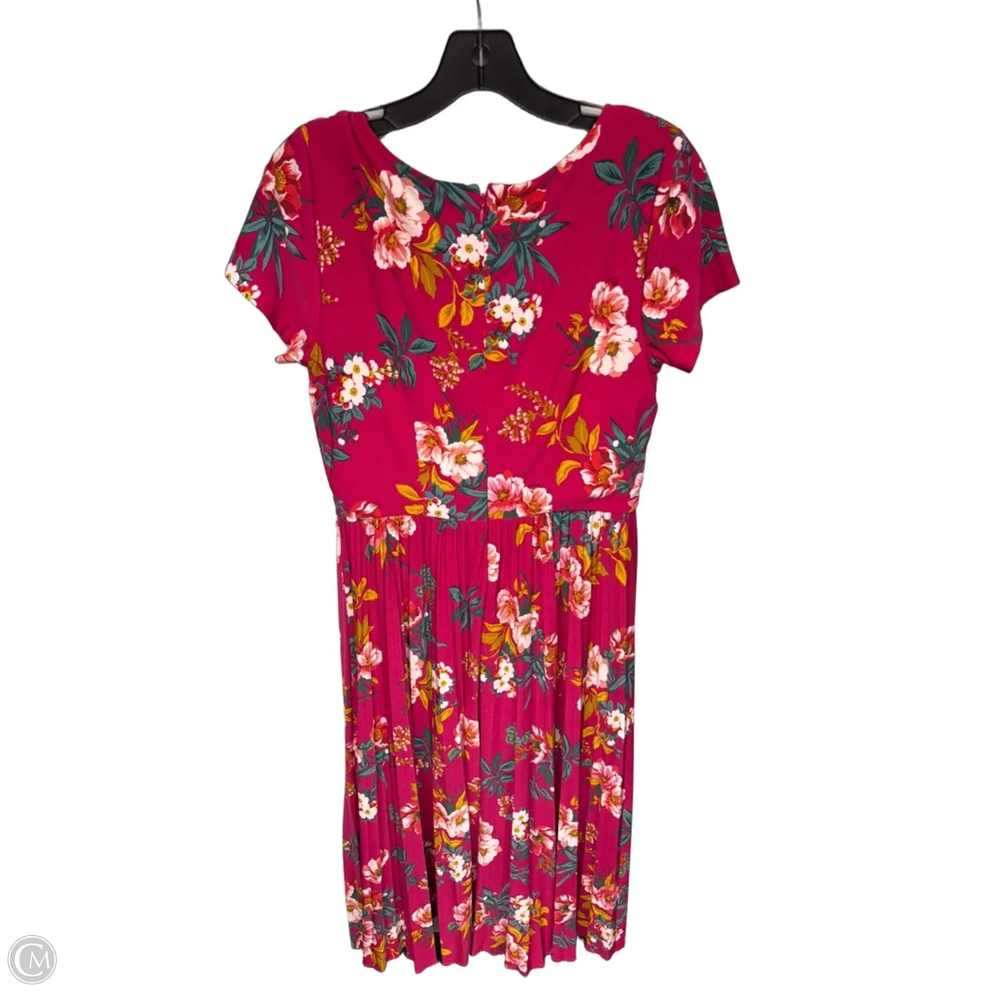 Dress Party Midi By Loft In Pink, Size: Xs
